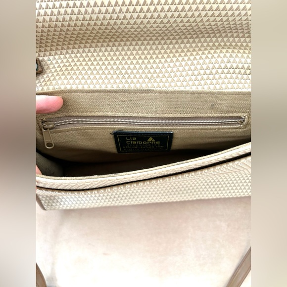 Vintage 80s Liz Claiborne Convertible Clutch Handbag - Picture 11 of 12